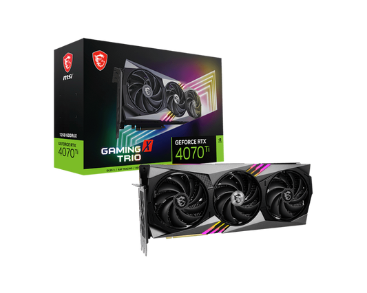MSI GeForce RTX 4070 Ti GAMING X TRIO 12G Graphics Card-GRAPHICS CARD-MSI-computerspace