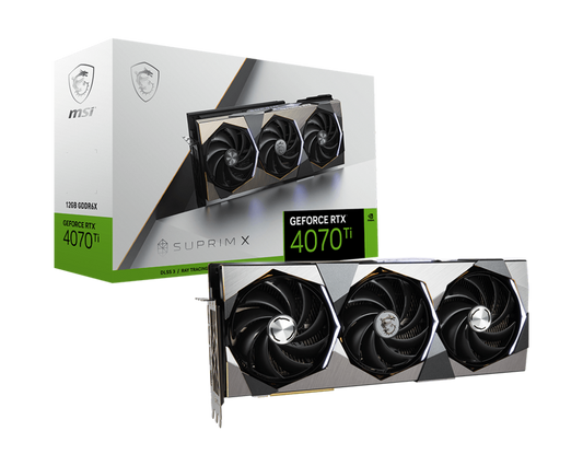 MSI GeForce RTX 4070 Ti SUPRIM X 12G Graphics Card-GRAPHICS CARD-MSI-computerspace