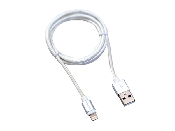 Honeywell Apple Lightning Sync & Charge Cable 1.2 Mtr (Braided) Silver