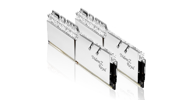 G.SKILL Trident Z Royal 16GB (2x8GB) DDR4 3600MHz CL16 RGB Desktop RAM – Silver (F4-3600C16D-16GTRSC)