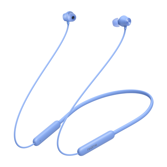 realme Buds Wireless 2 Neo Bluetooth in Ear Earphones with Mic (Blue)-neck band ear buds-realme-computerspace