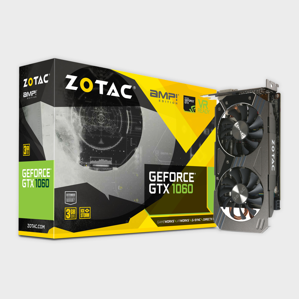 ZOTAC GeForce® GTX 1060 3GB AMP! Edition Graphics Card