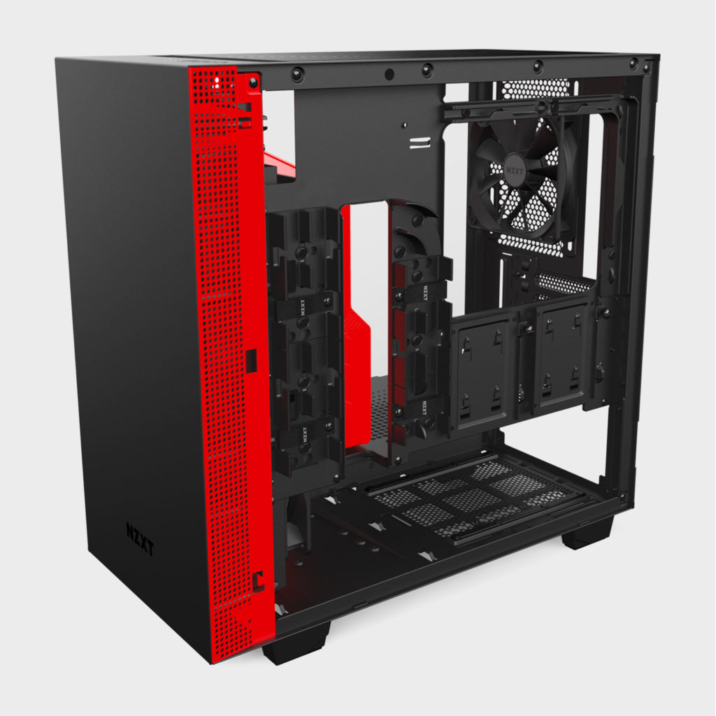 NZXT H400I MicroATX Case Matte Black and Red