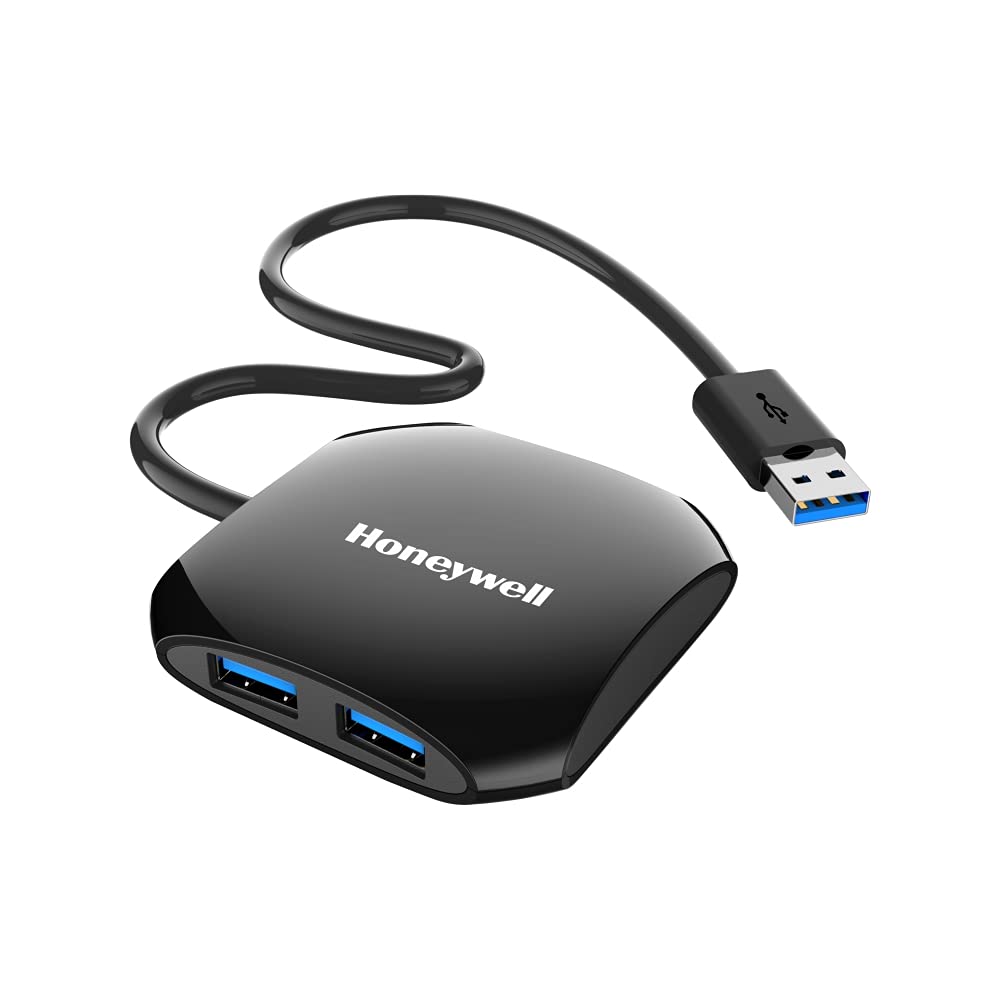 Honeywell Momentum 4 Port Non Powered USB 3.0 Hub- Glossy Black-USB Hub-Honeywell-computerspace