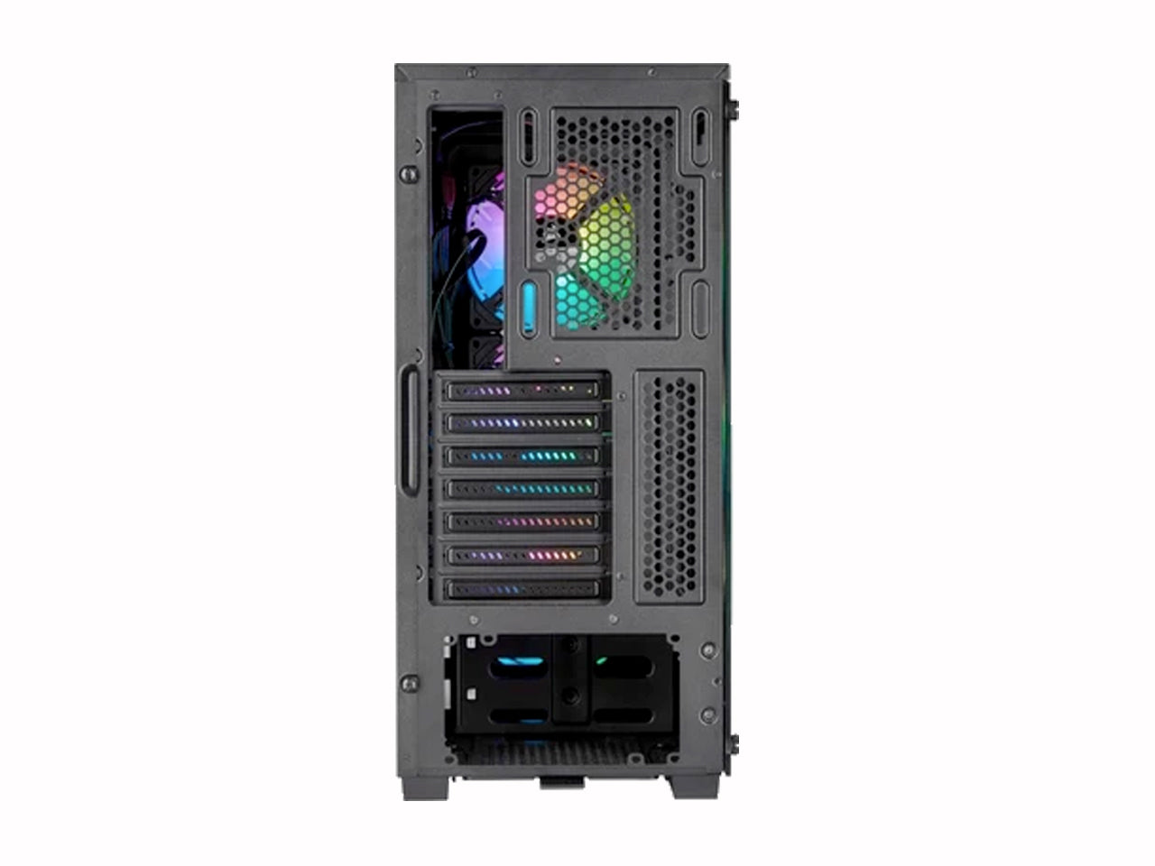 CORSAIR iCUE 220T RGB Airflow Tempered Glass Mid-Tower Smart Black Cabinet