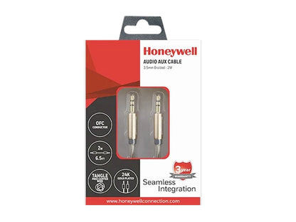 Honeywell Audio Aux Cable 3.5 mm (Braided) Gold