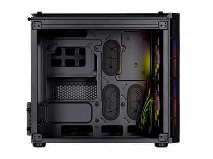 CORSAIR Crystal Series 280X RGB Micro ATX Case Black Cabinet