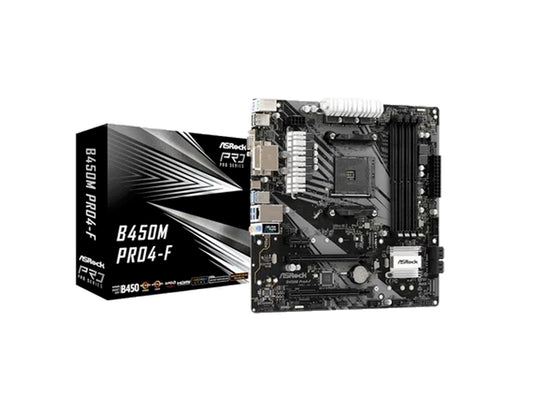 ASRock B450M Pro4-F Motherboard