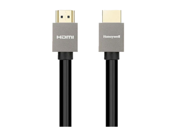 Honeywell High Speed Short Collar HDMI 2.0 Cable with Ethernet | High Speed HDMI Cable 18GBPS | Supports 3D /4Kx2K Ultra High Definition | 3D Home Theatre | 3D Gaming | Black (6.6ft/2M)
