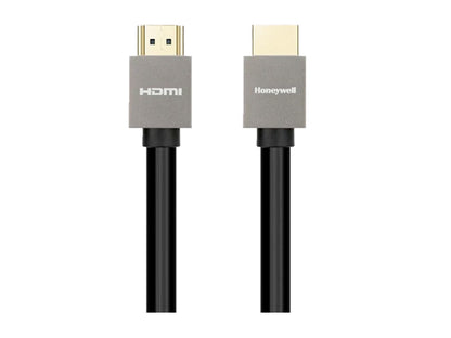 Honeywell High Speed Short Collar HDMI 2.0 Cable with Ethernet | High Speed HDMI Cable 18GBPS | Supports 3D /4Kx2K Ultra High Definition | 3D Home Theatre | 3D Gaming | Black (9.8ft/3M)