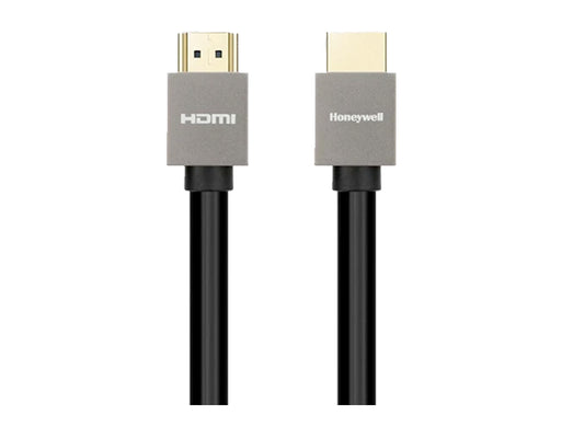 Honeywell High Speed Short Collar HDMI 2.0 Cable with Ethernet | High Speed HDMI Cable 18GBPS | Supports 3D /4Kx2K Ultra High Definition | 3D Home Theatre | 3D Gaming | Black (16.4ft/5M)