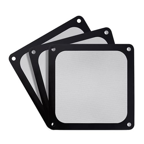 SilverStone FF123 Fan Filter - Black - 3 Pack (SST-FF123B-3PK)