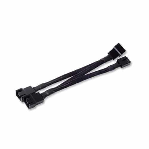 SilverStone CPF02 3 PWM Fan Splitter Sleeved Cable - Black (SST-CPF02)