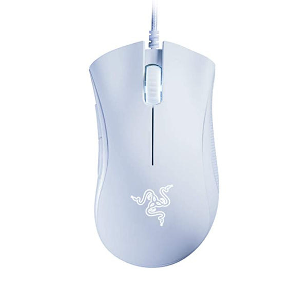 Razer DeathAdder Essential White Edition 6400 DPI Ergonomic Wired Gaming Mouse RZ01-03850200-R3M1