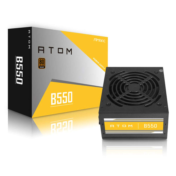 Antec ATOM-B550-GB ATX 12V Non-Modular Black Power Supply Unit
