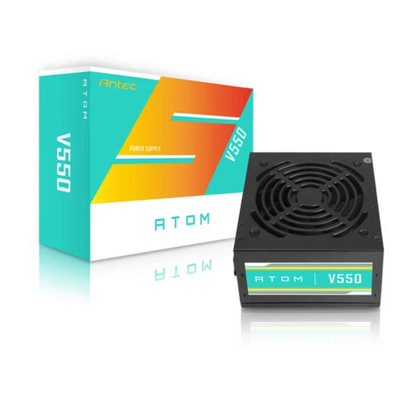 Antec ATOM-V550-IN ATX 12V Non-Modular Black Power Supply Unit