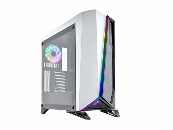 CORSAIR Carbide Spec Omega RGB Tempered Glass White Cabinet