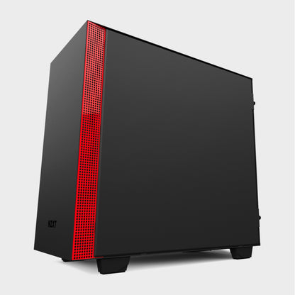 NZXT H400I MicroATX Case Matte Black and Red