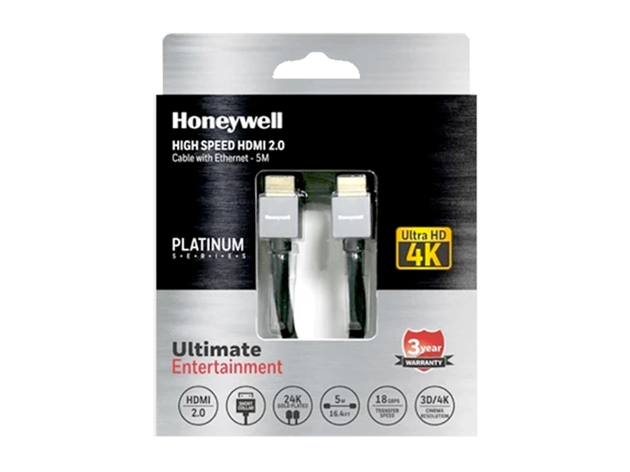 Honeywell Short Collar HDMI 2.0 5Mtr with Ethernet