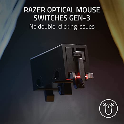 DeathAdder V3 Wired Gaming Mouse 59g Ultra Lightweight Focus Pro 30K Optical Sensor Fast Optical Switches Gen 3 8K Hz HyperPolling 6 Programmable Buttons Ergonomic Black RZ01-04640100-R3M1-MOUSE-RAZER-computerspace