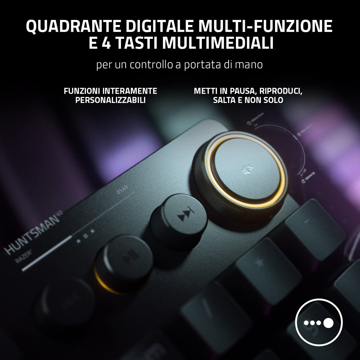 Razer Huntsman V2 - Optical Gaming Keyboard Linear Red Switch RZ03-03930100-R3M1
