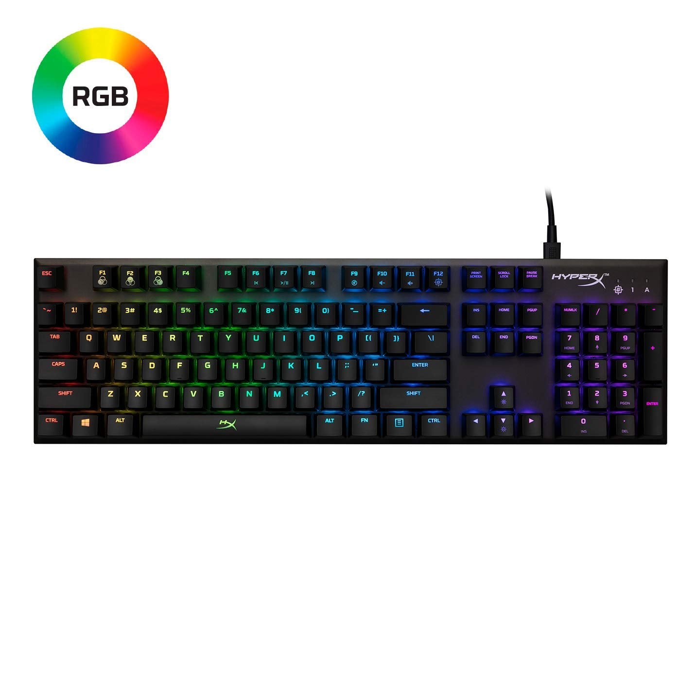 HyperX Alloy HX-KB1SS2-US FPS RGB Mechanical Gaming Keyboard (Black)