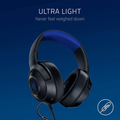 Razer Kraken X Ultralight Gaming Wired On Ear Headset 7.1 Surround Sound Lightweight Aluminum Frame Bendable Cardioid Microphone RZ04-02890200-R3M1-Headsets-RAZER-computerspace