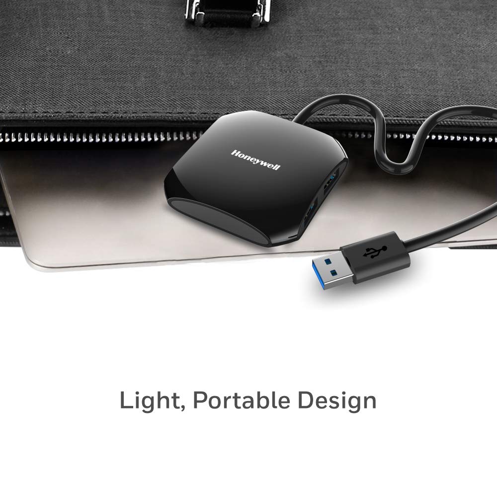 Honeywell Momentum 4 Port Non Powered USB 3.0 Hub- Glossy Black-USB Hub-Honeywell-computerspace