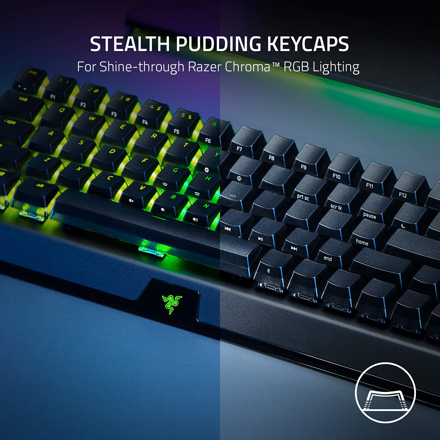Razer BlackWidow V3 Mini Hyperspeed - Phantom Pudding Edition - 65% Wireless Mechanical Gaming Keyboard, Green Switches with with Razer Chroma RGB RZ03-03892000-R3M1-Black-KEYBOARD-RAZER-computerspace