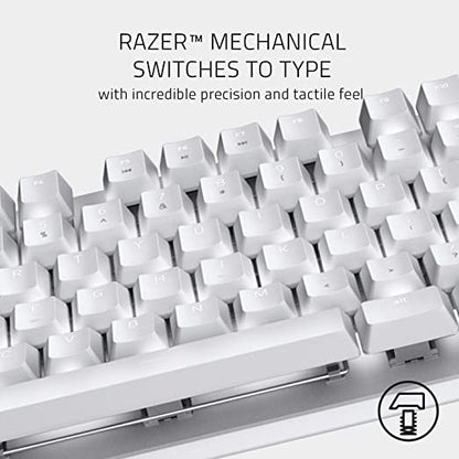 Razer BlackWidow Lite Silent Mechanical Gaming Keyboard Mercury US Layout FRMLOrange Switch - RZ03-02640700-R3M1