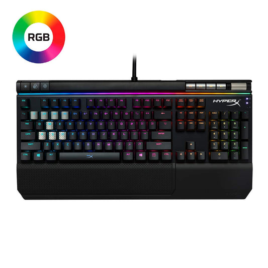 HyperX Alloy Elite RGB LED Cherry MX Blue Mechanical Gaming Keyboard (Black)