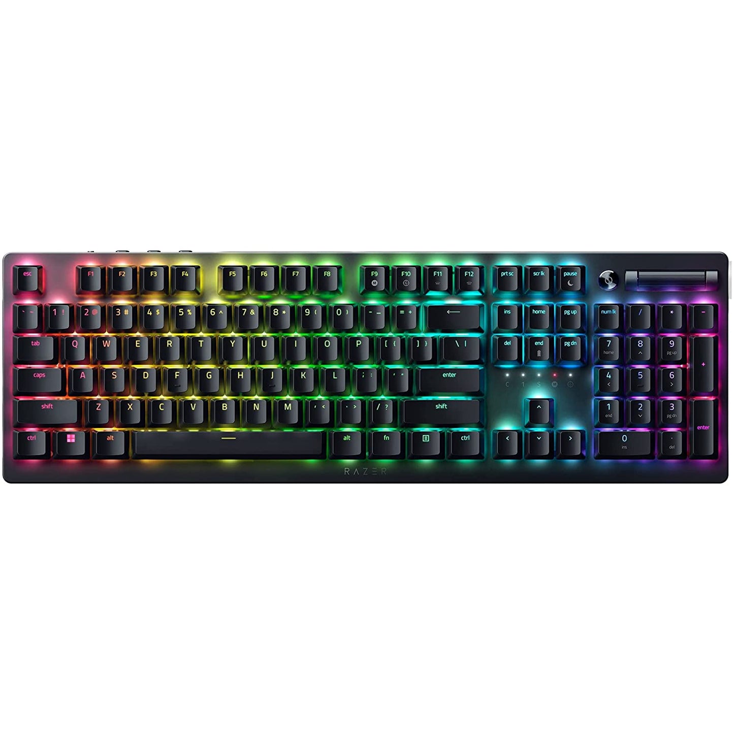 Razer DeathStalker V2 Pro Wireless Gaming Keyboard Low-Profile Optical Switches - Linear Red - HyperSpeed Wireless & Bluetooth Ultra-Durable Coated Keycaps Chroma RGB- Black RZ03-04360100-R3M1-KEYBOARD-RAZER-computerspace