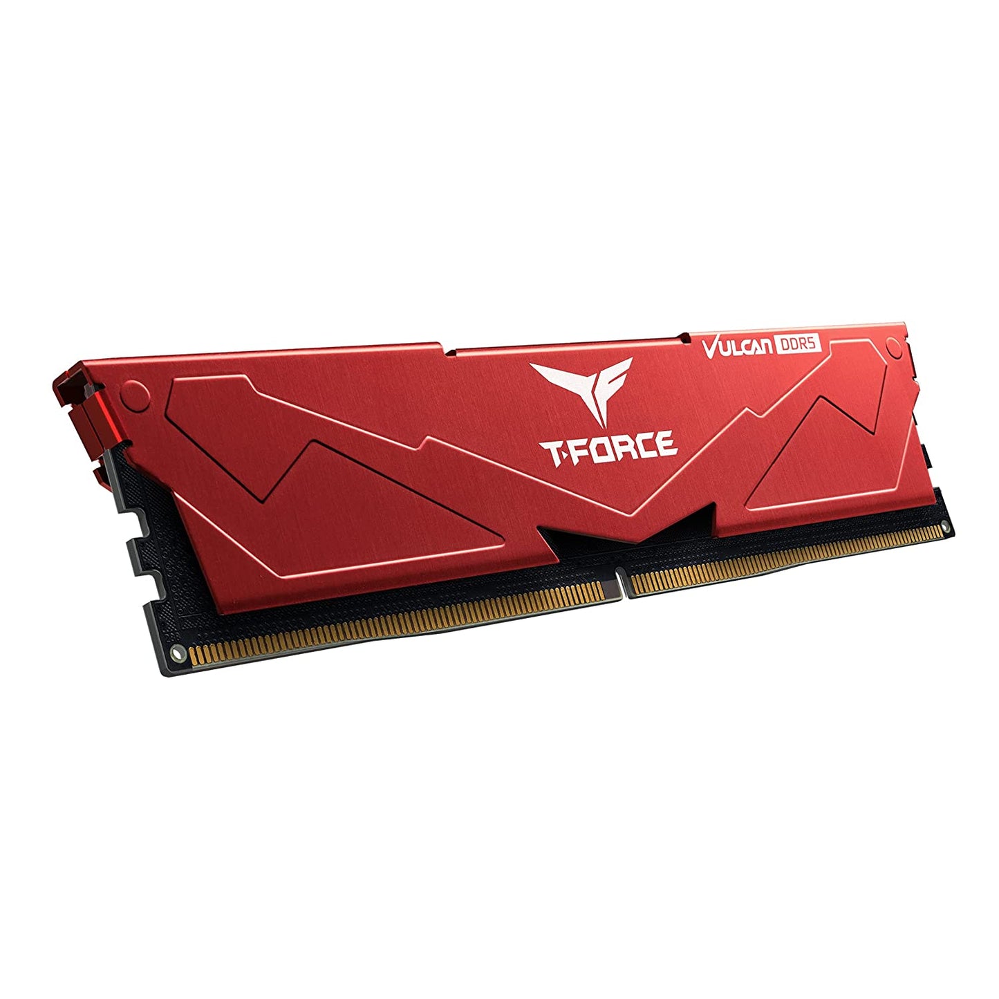 TeamGroup T-Force Vulcan Z DDR5 Red 64GB Kit (32GBx2) 5200Mhz CL40 Desktop Gaming Memory Module Ram - FLRD564G5200HC40CDC01