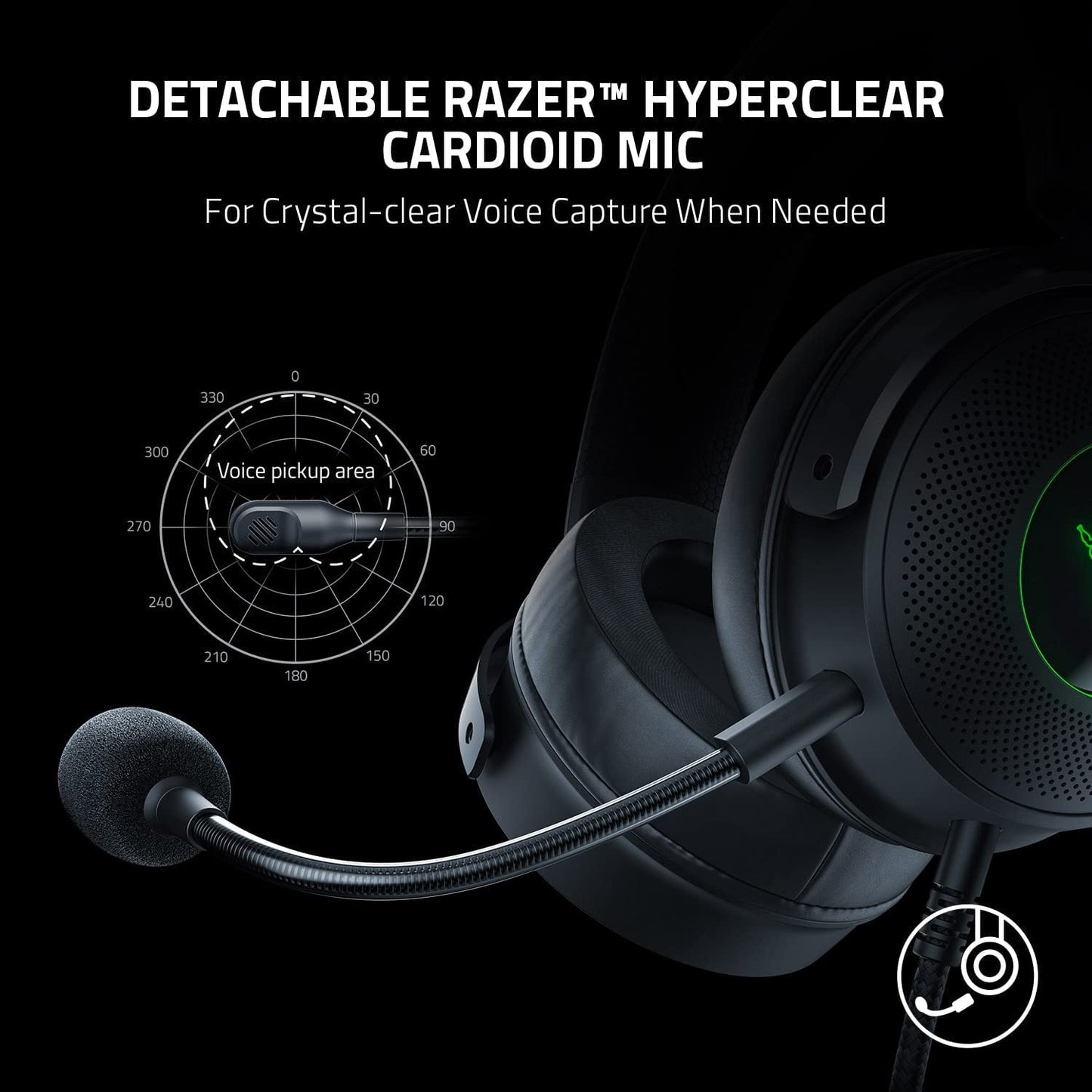 Razer Kraken V3 Wired USB Gaming Headset - RZ04-03770200-R3M1-Headsets-RAZER-computerspace