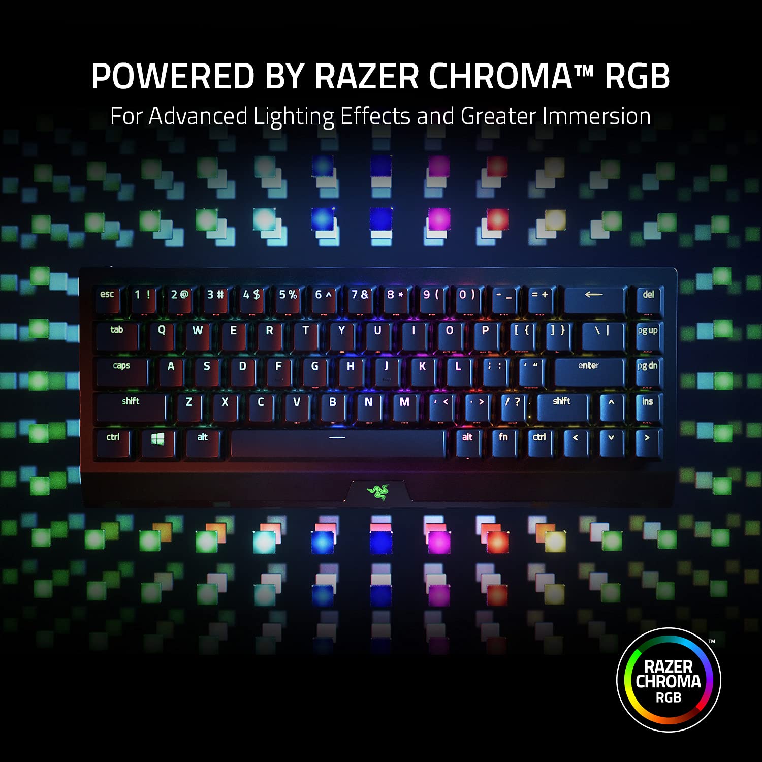 Razer BlackWidow V3 Mini HyperSpeed - Green Switch - Wireless 65% Mechanical Gaming Keyboard with Razer Chroma RGB - ‎RZ03-03891400-R3M1-KEYBOARD-RAZER-computerspace