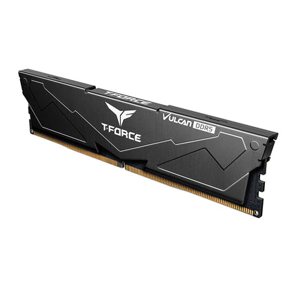 TEAMGROUP T-Force Vulcan DDR5 16GB Kit (2x8GB) 5200MHz (PC5-41600) CL40 Desktop Memory Module Ram (Black) for 600 Series Chipset