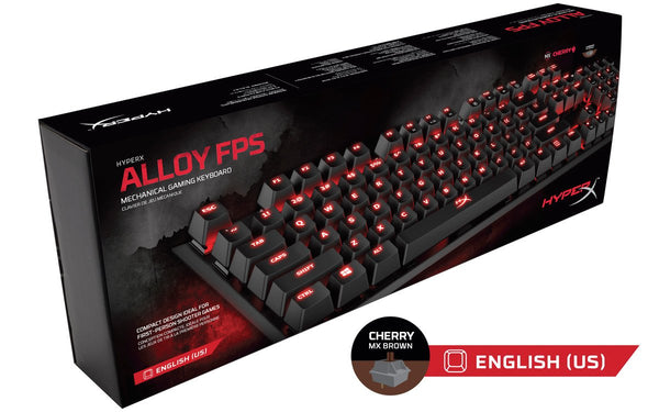 HyperX Alloy HX-KB1BR1-NA/A3 FPS Mechanical Gaming Keyboard (Cherry MX Brown)