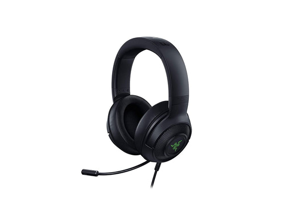 Razer Kraken V3 X Wired Gaming On Ear Headset 7.1 Surround Sound Triforce 40mm Drivers HyperClear Bendable Cardioid Mic RZ04-03750100-R3U1