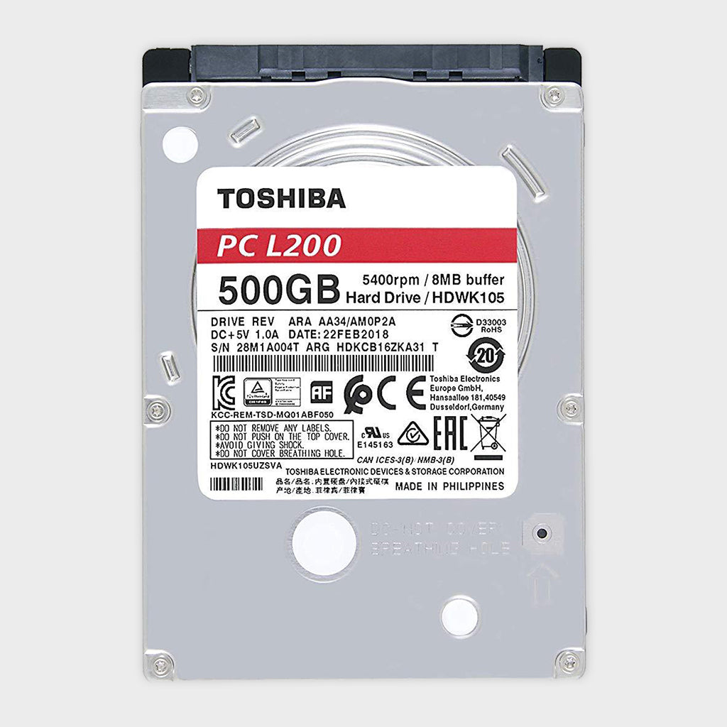 Toshiba L200 500GB 5400RPM SATA Laptop Hard Drive