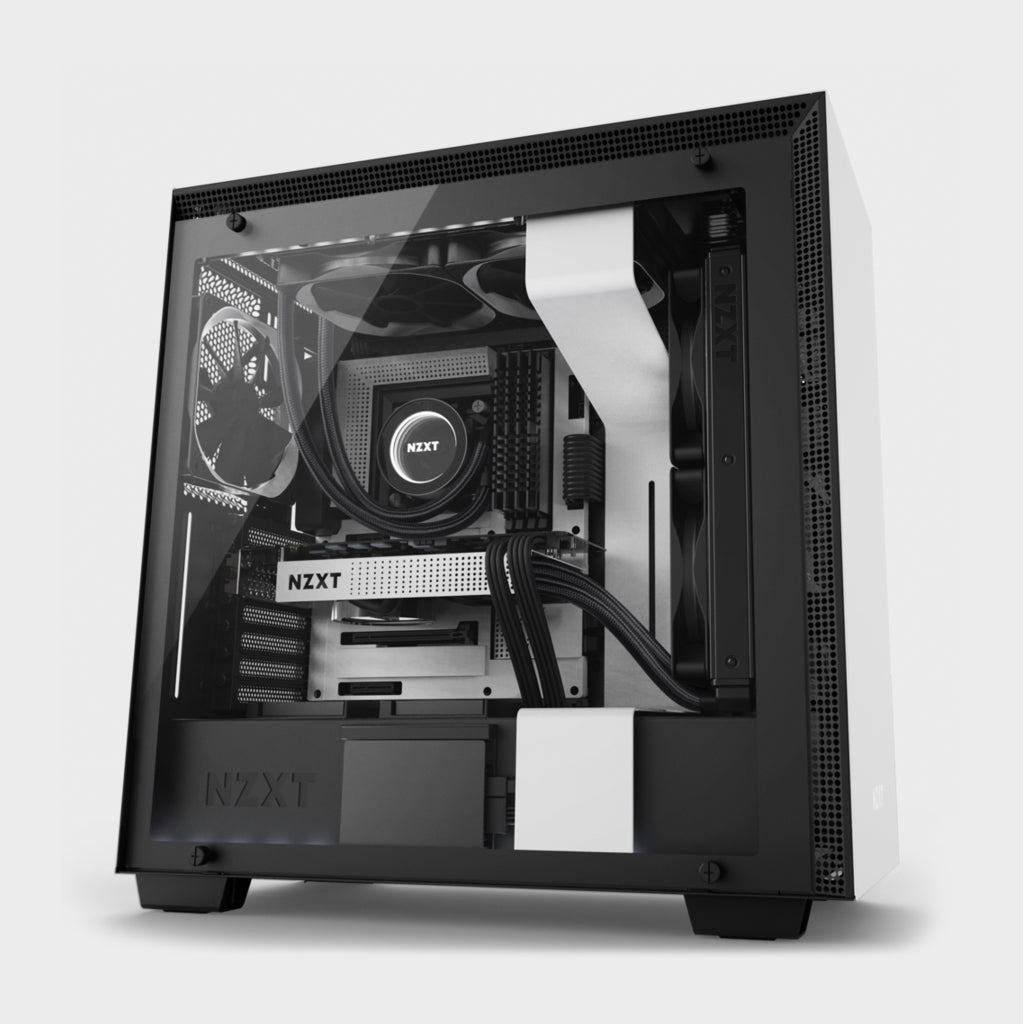 NZXT H700I (E-ATX) MID TOWER CABINET (White)