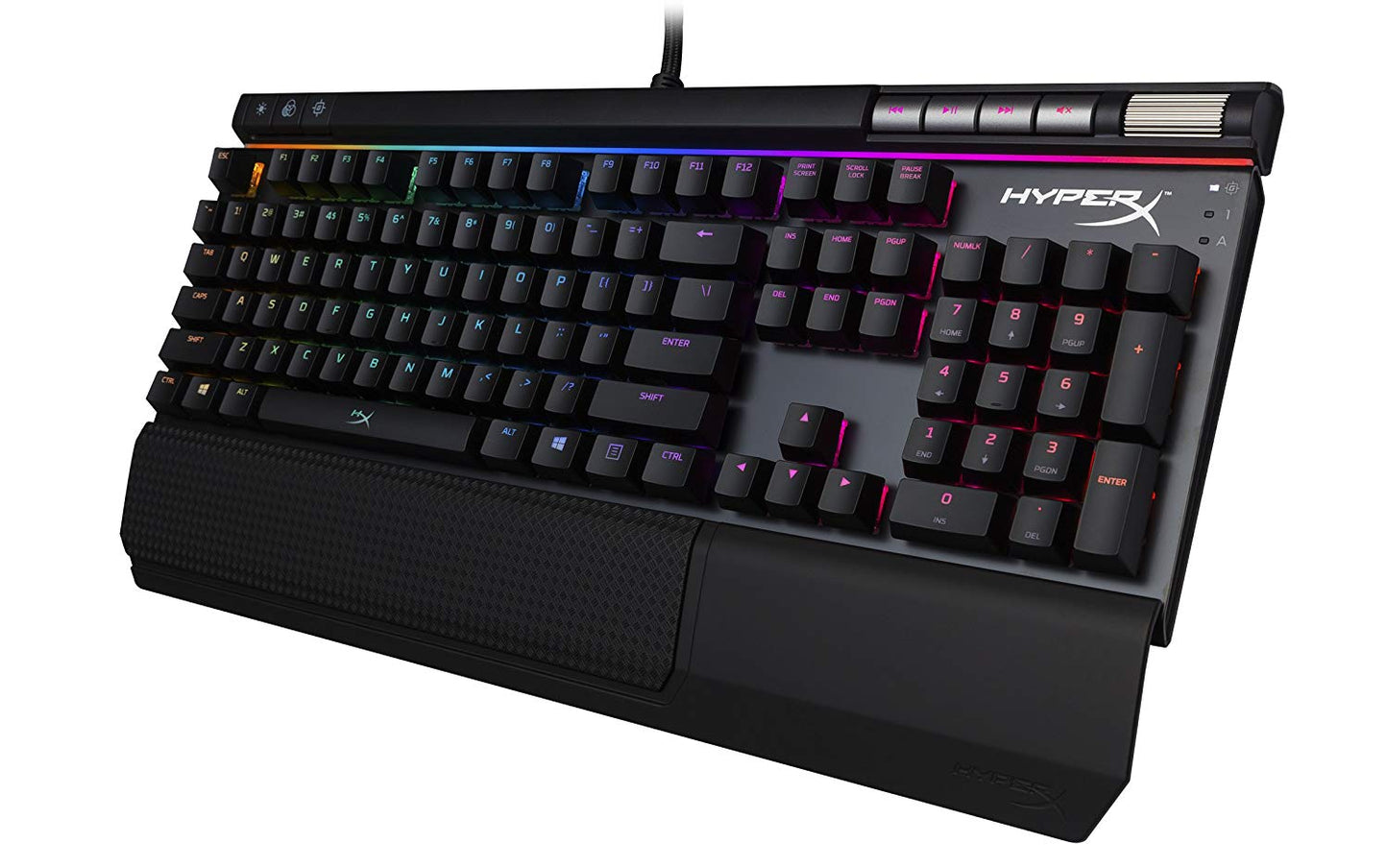HyperX Alloy Elite RGB LED Cherry MX Red Mechanical Gaming Keyboard (Black)