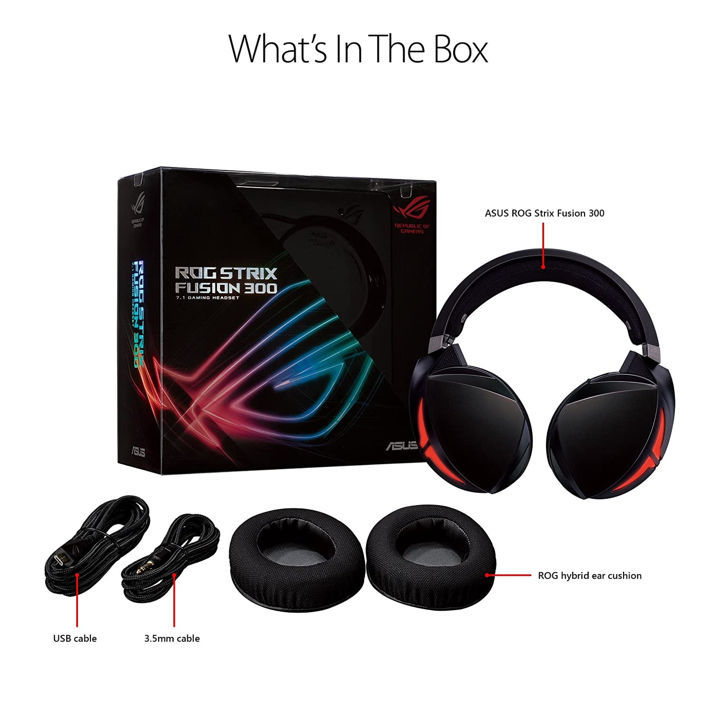 Asus ROG Strix Fusion 300 7.1 gaming headset delivers immersive gaming audio and is compatible with PC, PS4, Xbox One and mobile devices