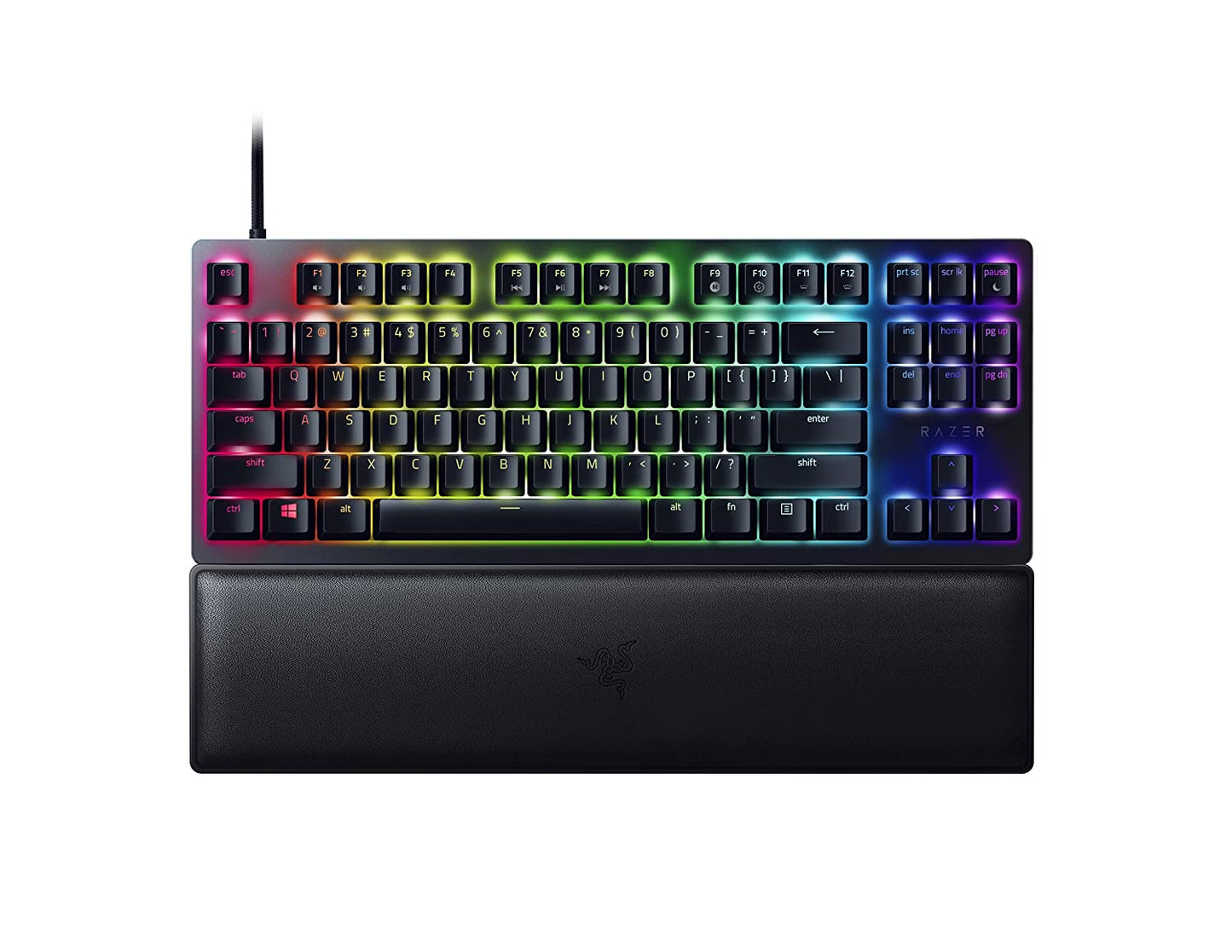 Razer Huntsman V2 Tenkeyless - Optical Gaming Keyboard Linear Red Switch RZ03-03940100-R3M1 - Black-KEYBOARD-RAZER-computerspace