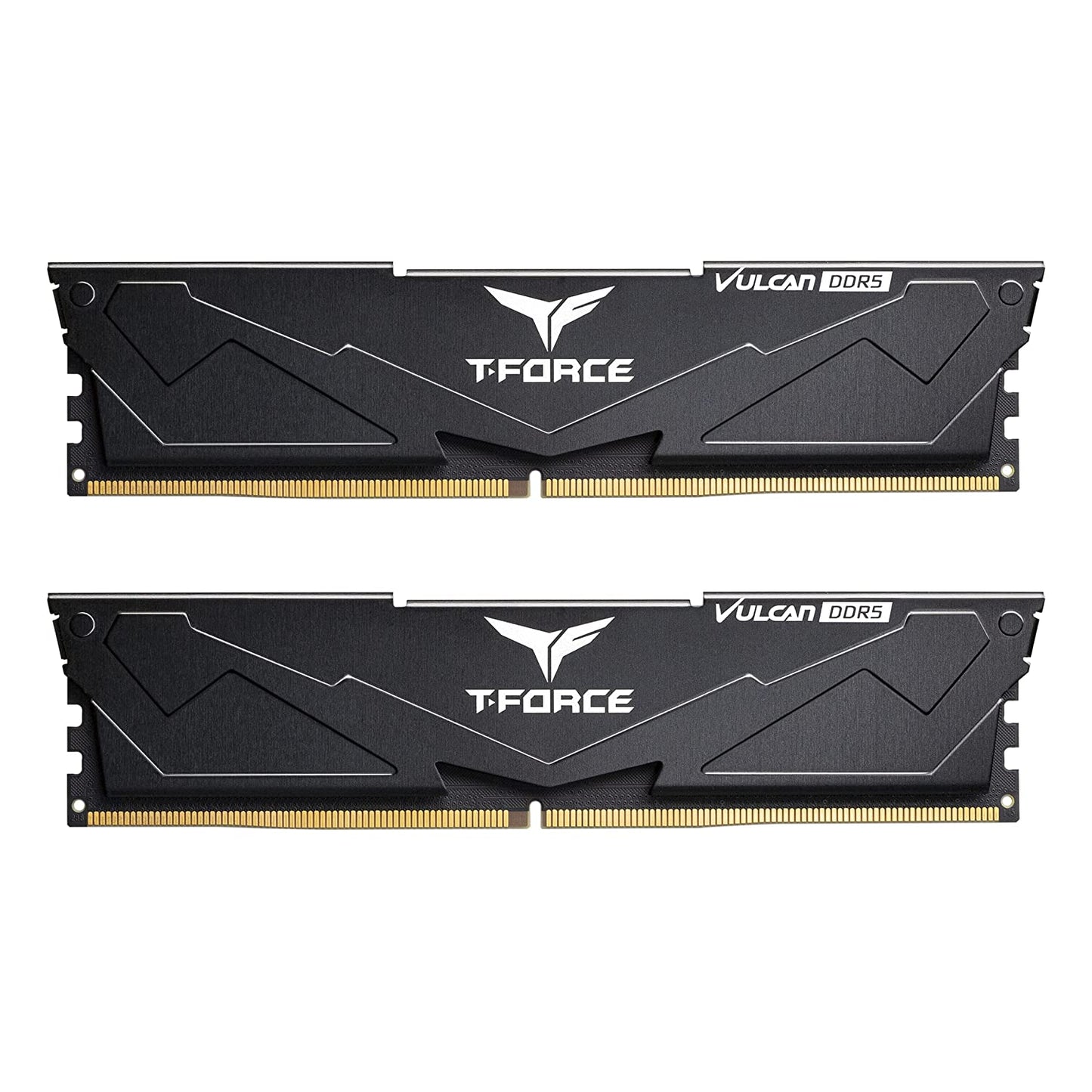 TEAMGROUP T-Force Vulcan DDR5 16GB Kit (2x8GB) 5200MHz (PC5-41600) CL40 Desktop Memory Module Ram (Black) for 600 Series Chipset