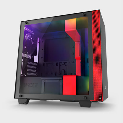 NZXT H400I MicroATX Case Matte Black and Red