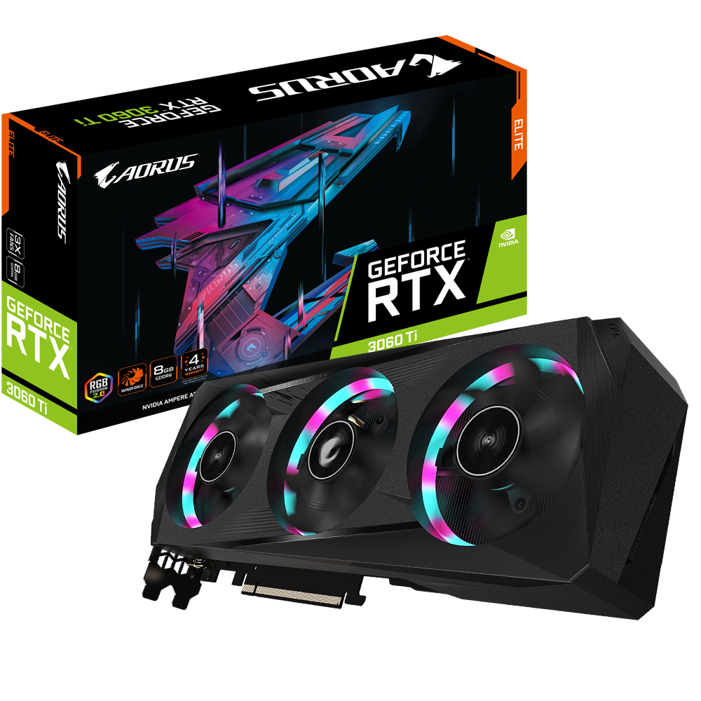 AORUS GeForce RTX™ 3060 Ti ELITE 8G Graphics card-GRAPHICS CARD-GIGABYTE-computerspace