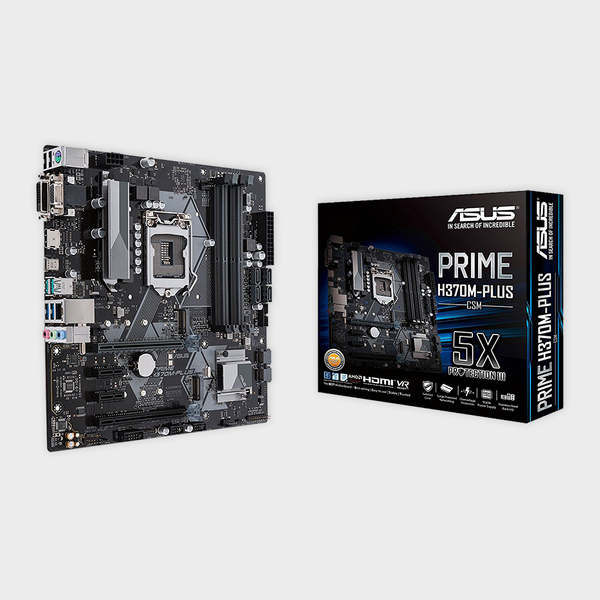 ASUS- PRIME H370M-PLUS/CSM (300 SERIES) MOTHERBOARD