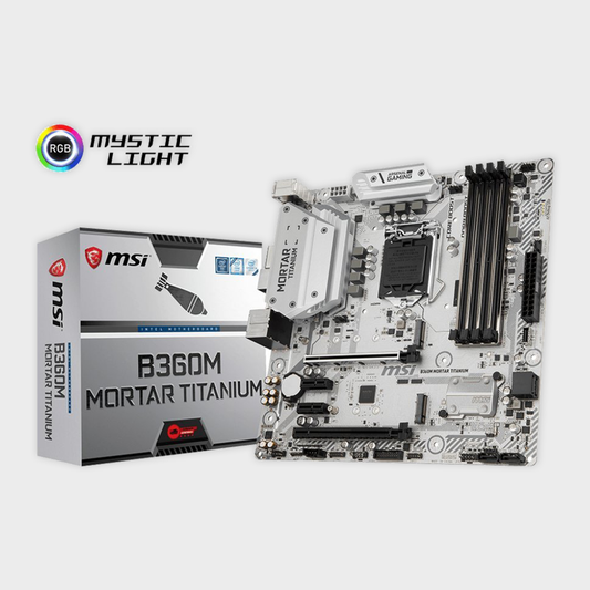 MSI B360M Mortar Titanium Arsenal Gaming LGA 1151 Motherboard