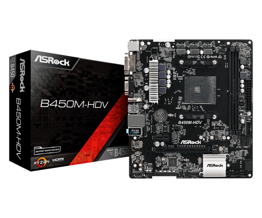 Asrock B450m HDV Motherboard