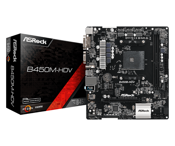 Asrock B450m HDV Motherboard